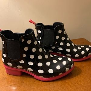 Womens Rubber Ankle Rain Boots